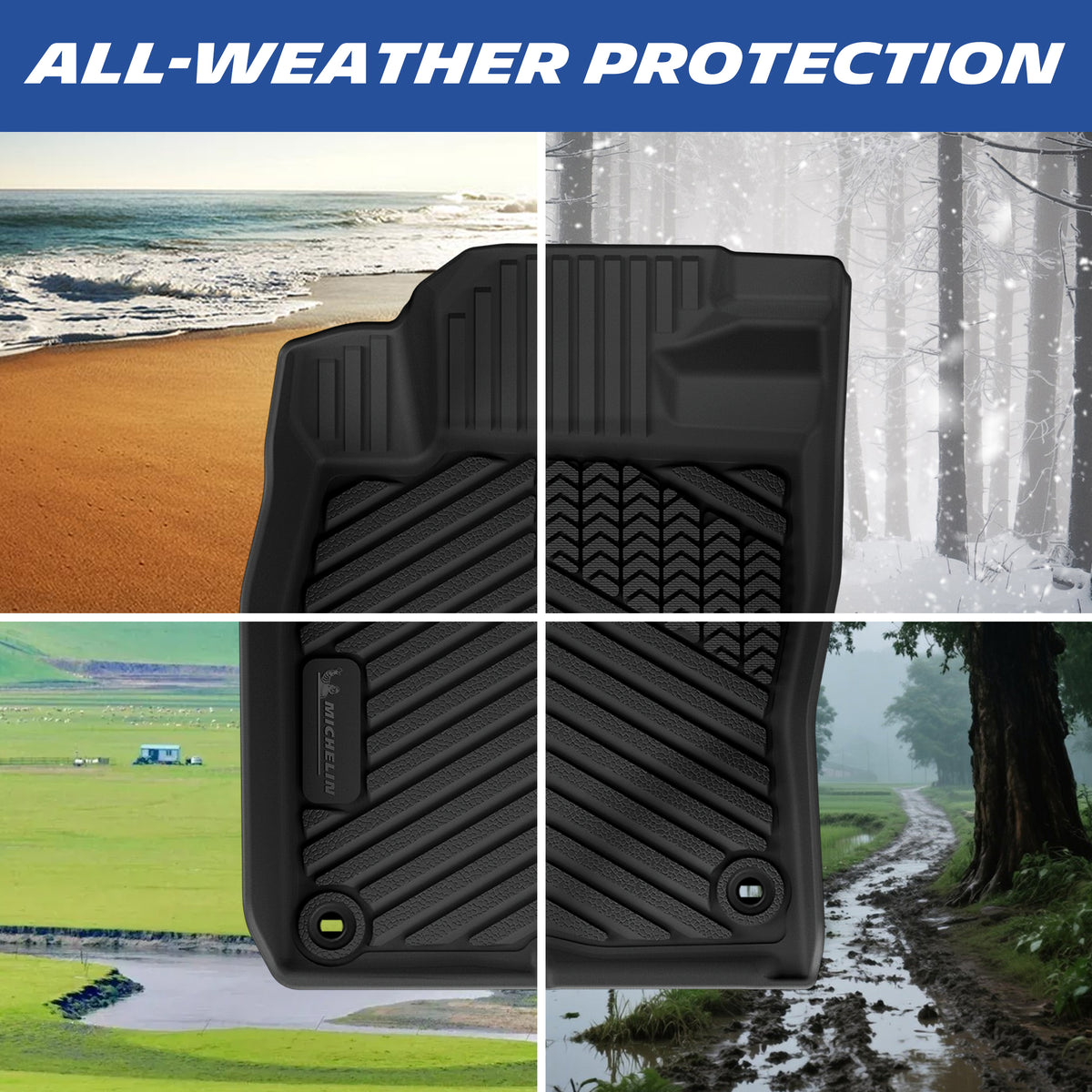 Michelin TPE floor mats all-weather protection graphic