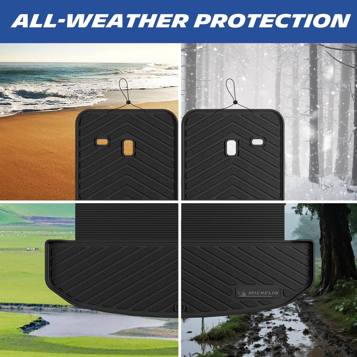 Michelin TPE mats all‑weather multi‑scene protection collage