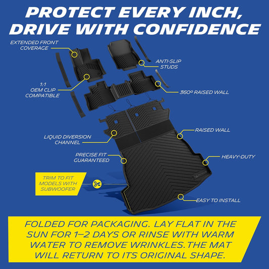 Michelin Floor & Trunk Mat Set for 2026 Toyota RAV4 Hybrid 8PCS
