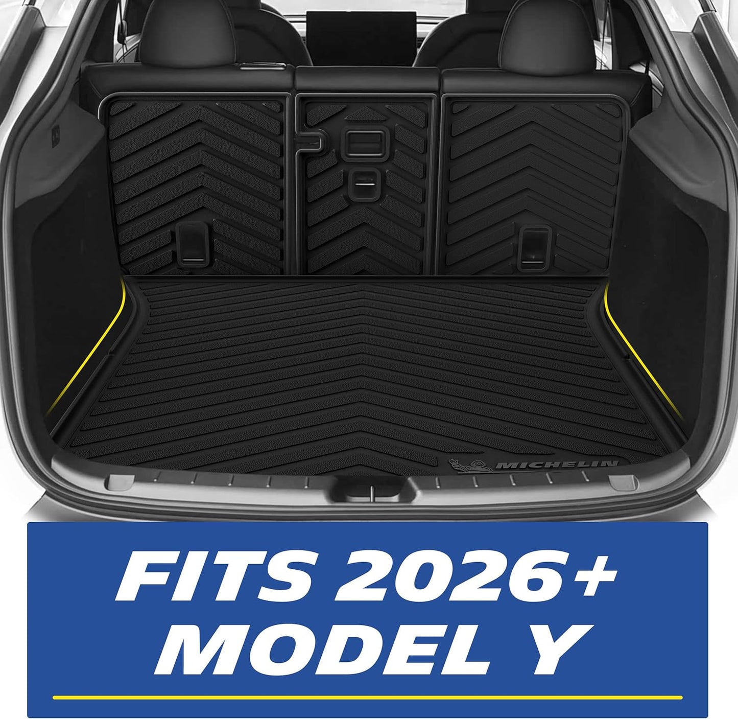 Michelin Floor & Trunk Mat Set for Tesla Model Y Juniper (2025-2026) 10PCS
