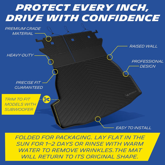 Michelin Custom All-Weather Trunk & Backrest Mats for 2026 Toyota RAV4 Hybrid