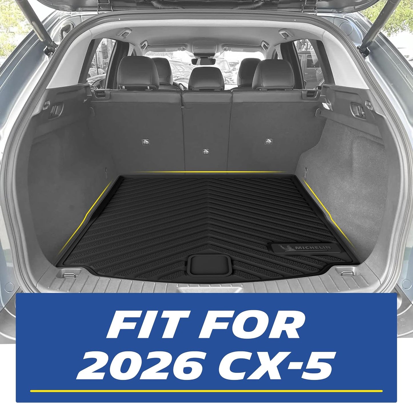 Michelin all-weather TPE floor mats, custom-designed for 2026 Mazda CX-5, perfect custom-fit for your vehicle.