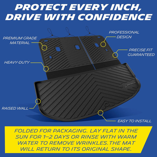 2027 Kia Telluride Floor Mats & Trunk / Cargo Mat & Backrest Protector Mat Set by Michelin