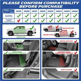 Michelin Floor Mats for 2019+ Silverado/Sierra 1500 & 2020+ 2500HD/3500HD Crew Cab