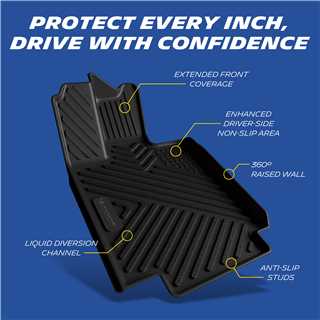 Michelin Floor Mats for Tesla Cybertruck 2023–2026, All-Weather TPE