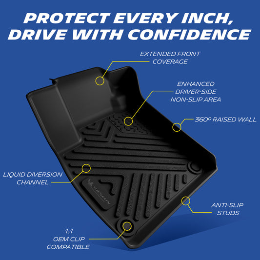 Michelin Premier Floor Mats for 2018–2022 Honda Accord Sedan, 3PCS Custom Fit