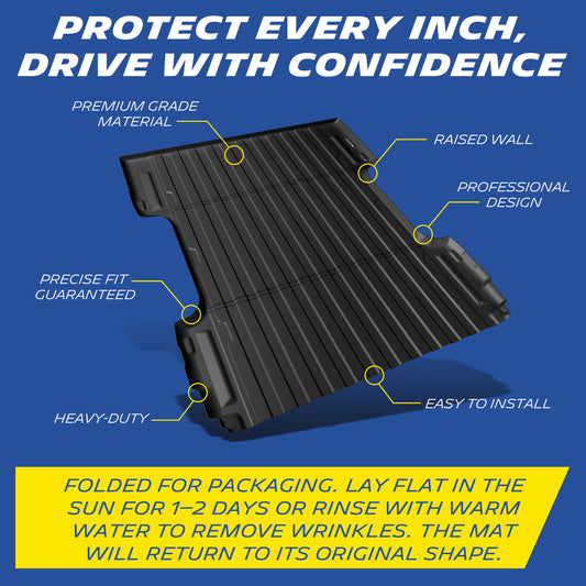 Michelin Truck Bed Mat for 2007-2018 Chevy Silverado & GMC Sierra 1500/2007-2019 2500 HD / 2011-2019 3500 HD 6.6 FT / 78.9" (2007 New Body Only),