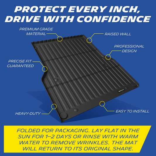 Michelin Truck Bed Mat for 2005-2023 Toyota Tacoma 5 FT, TPE Truck Bed Liner