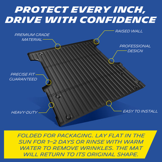 Michelin Truck Bed Mat for 2022-2026 Toyota Tundra 5.5 FT Only, TPE Truck Bed Liner
