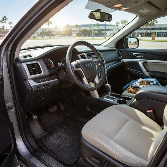 do you need floor mats in a rental car? Pickup and Return Checklist