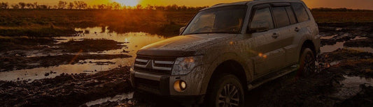 Off Road Suv Stuck in Mud