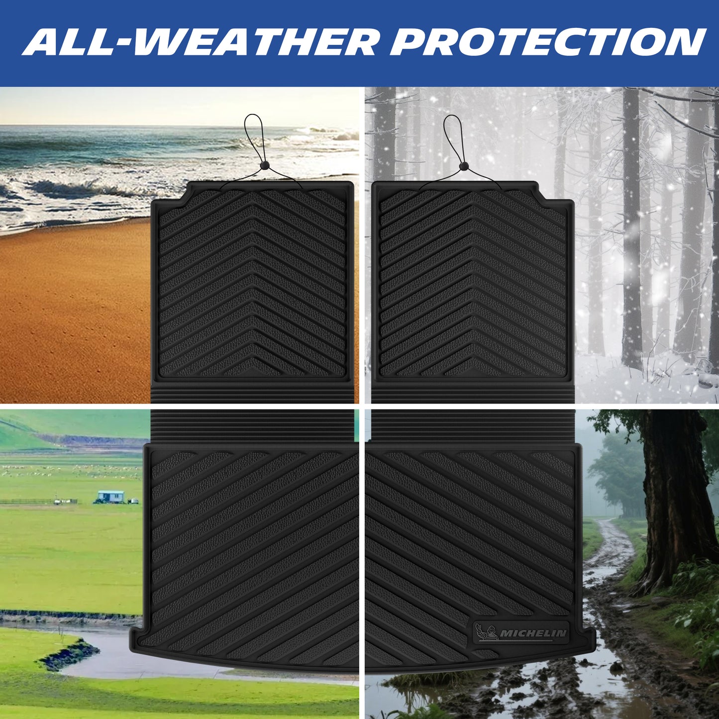 All-weather protection against sand, snow, mud and rain
