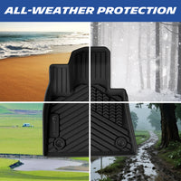 All-weather TPE floor mat suitable for sand, snow, mud and rainy outdoor conditions