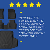 Michelin Floor Mats + Trunk Mat for 2023-2026 Honda Accord (Gasoline & Hybrid), 4PCS, Floor Liner + Trunk Mat, Custom Fit, Durable TPE