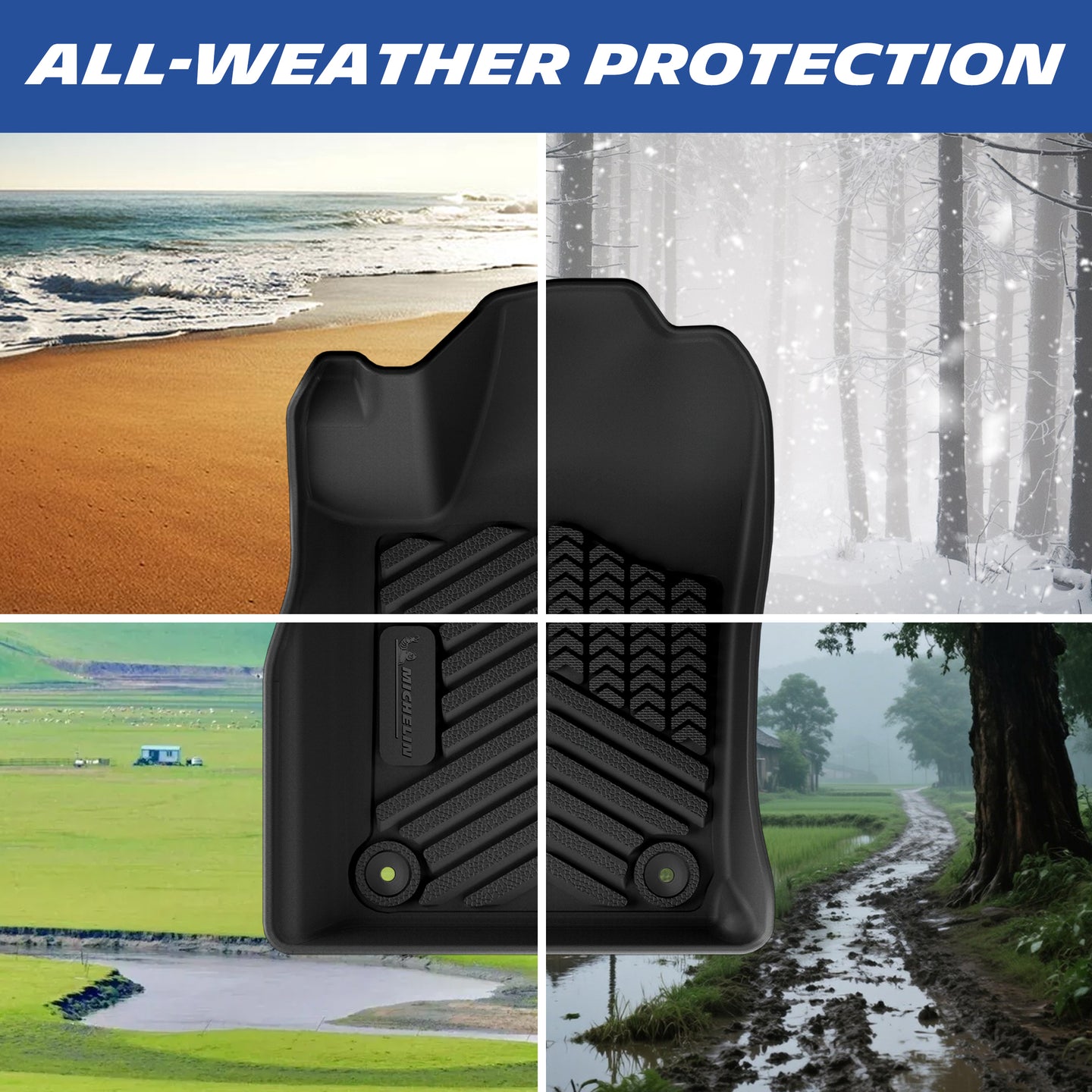All-weather floor mat protection