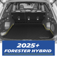 Michelin TPE cargo liner and seatback mats for 2025+ Forester Hybrid