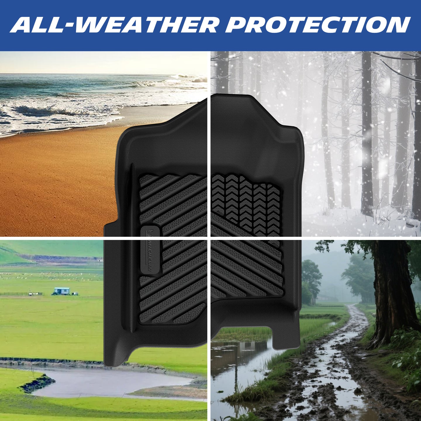 All-weather floor mat protection