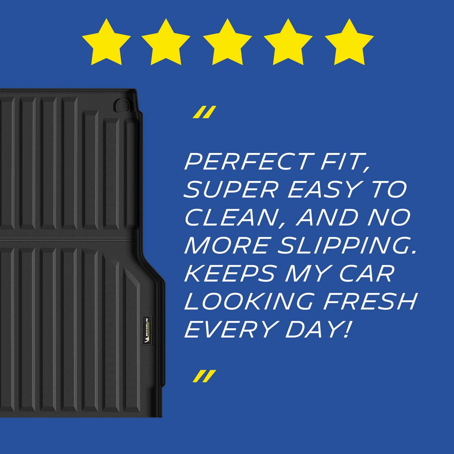 Michelin Truck Bed Mat for 2022/2023/2024/2025/2026 Hyundai Santa Cruz, Truck Bed Liner, Custom Fit, TPE, Bedliner