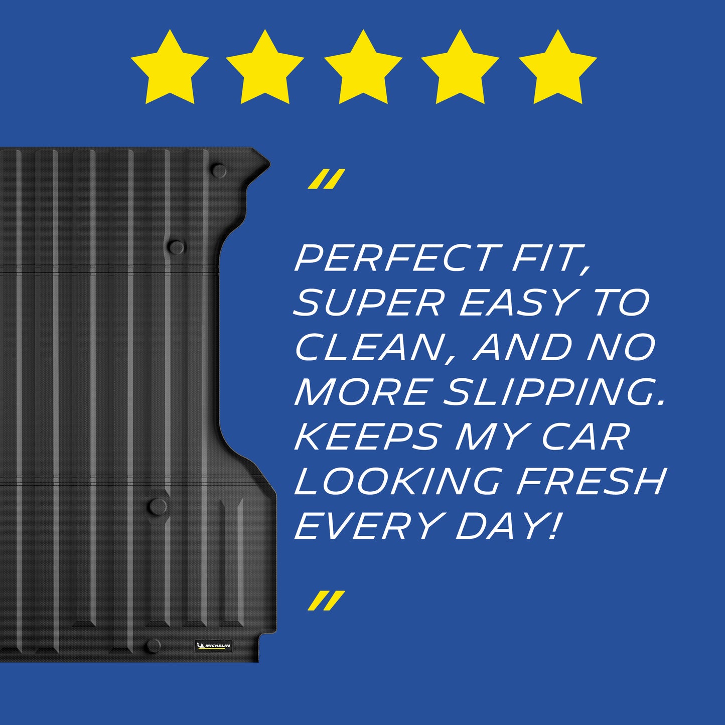 Michelin Truck Bed Mat for 2004-2014 Ford F-150/Lincoln Mark LT 2006-2008 - 5.5 FT Short Bed, All-Weather Truck Bed Liner, Custom Fit,TPE
