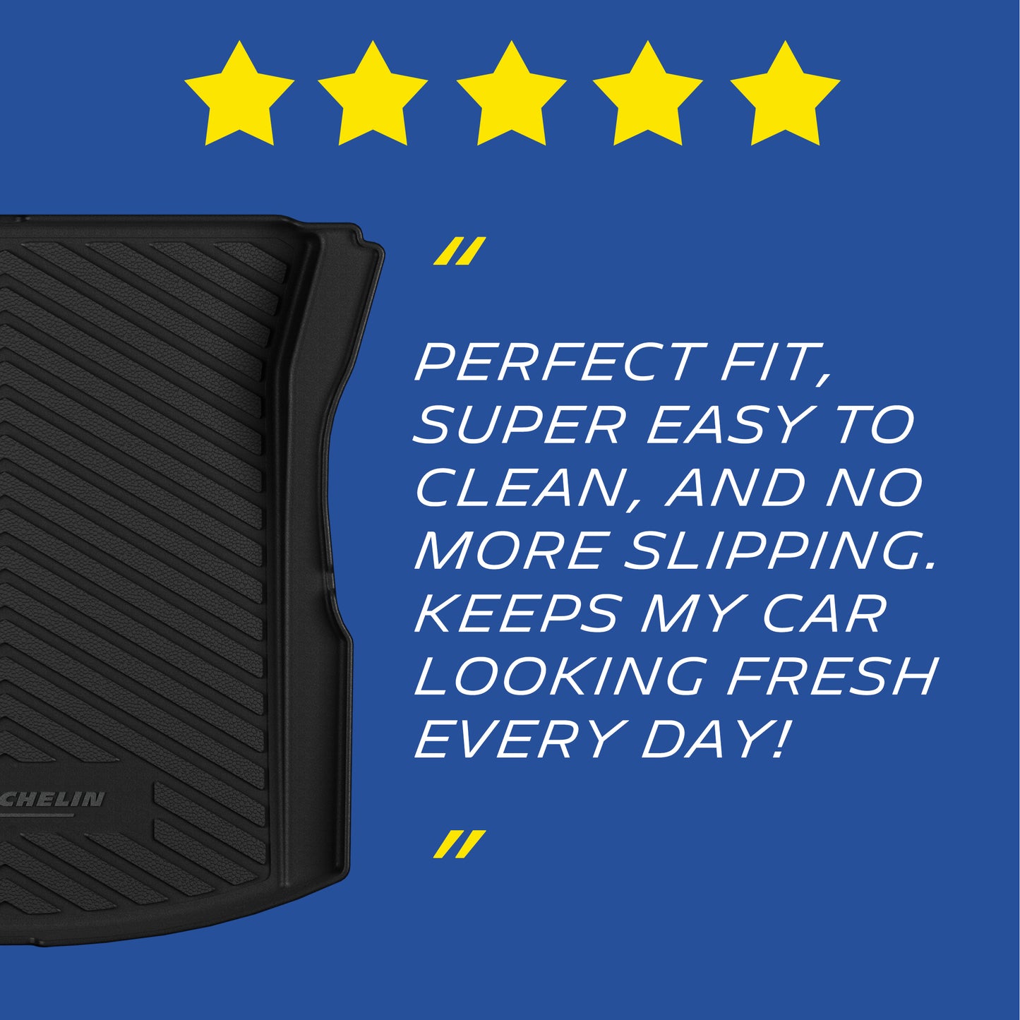 Michelin Trunk Liner for 2024-2026 Tesla Model 3 Highland, All-Weather Trunk Mat, Custom Fit, TPE, Cargo Mat, Non-Slip Cargo Liner