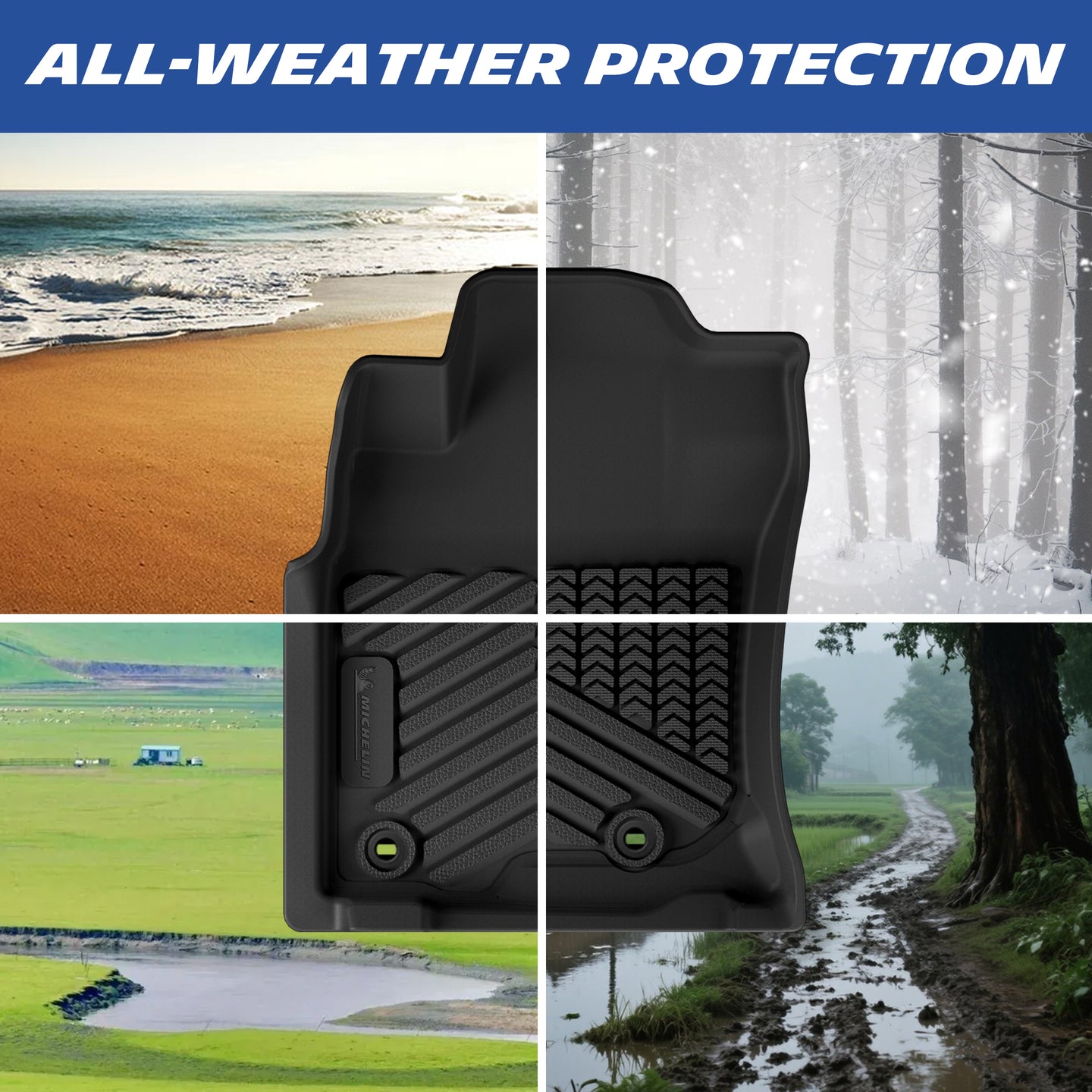 All-weather floor mat protection