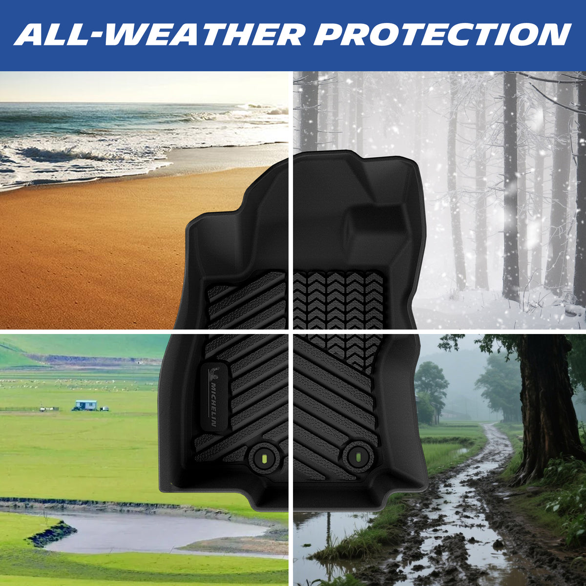Michelin TPE floor mats all-weather protection graphic