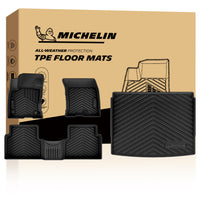 Michelin all-weather TPE floor mats packaging.