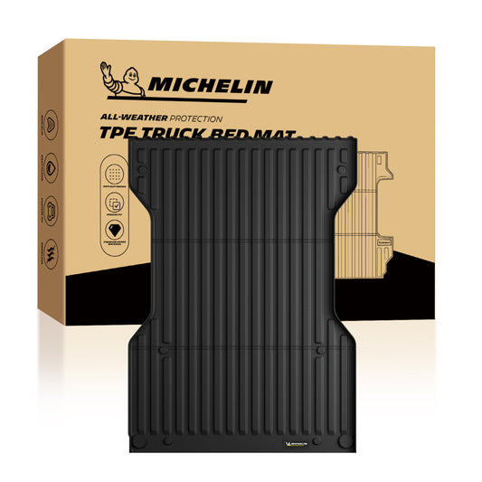 Michelin Truck Bed Mat for 2005-2023 Toyota Tacoma - 6 FT 73.5" Long Bed, TPE Truck Bed Liner, Custom Fit