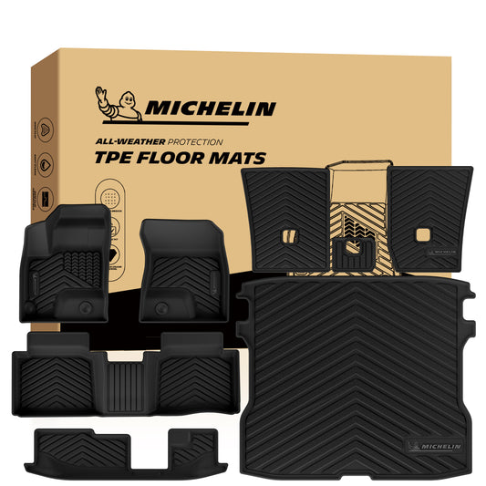 Michelin All-Weather TPE Floor Mats Full Set with Cargo Liners