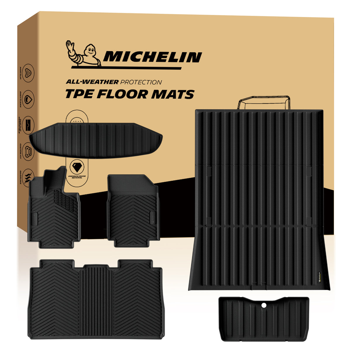 Michelin all-weather TPE floor mats and cargo liner set