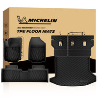 Michelin all-weather TPE floor mats packaging.