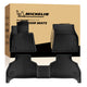 Michelin all-weather TPE front and second row floor mats set with original kraft retail box