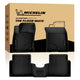 Michelin all-weather TPE floor mats full set, includes driver, passenger, and rear bench mats, advanced protection for vehicles, custom-fit car mats.