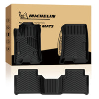 Complete Michelin floor mat set including driver, passenger and rear full-length mat with original gift box.