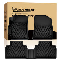 Michelin full set front & rear custom fit car floor mats with retail packaging box