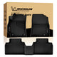 Michelin full set front & rear custom fit car floor mats with retail packaging box