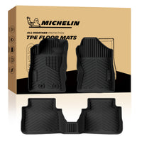 Complete Michelin floor mat set including front driver/passenger mats and rear full liner with branded packaging box