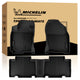 Michelin all-weather TPE floor mats full set, includes driver, passenger, and rear bench mats, advanced protection for vehicles, custom-fit car mats.