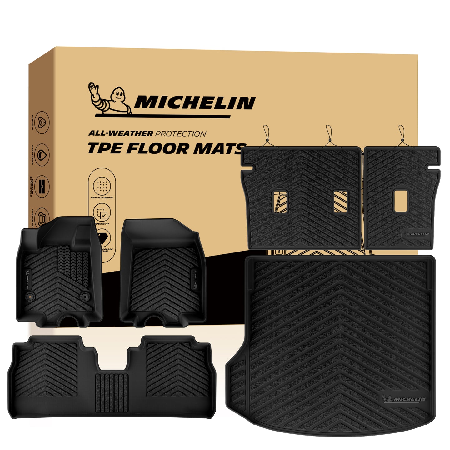 Michelin protection floor mats and trunk mat.