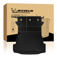 Full Michelin TPE trunk mat set displayed with original retail packaging