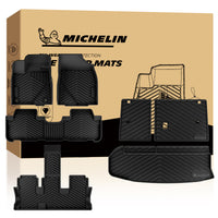 Complete full-set Michelin TPE floor mats matching Highlander with retail packaging box