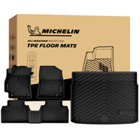 Full set Michelin TPE car liners: front mats, rear mat and cargo mat with retail package