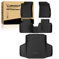 Michelin Floor Mats + Trunk Mat for 2023-2026 Honda Accord (Gasoline & Hybrid), 4PCS, Floor Liner + Trunk Mat, Custom Fit, Durable TPE