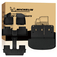 Michelin all-weather TPE floor mats, advanced protection for vehicles, durable and slip-resistant, custom-fit car mats.