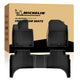 Michelin all-weather TPE floor mats full set, includes driver, passenger, and rear bench mats, advanced protection for vehicles, custom-fit car mats.