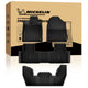 MICHELIN premium black all-weather TPE custom-fit car floor mats and cargo liner set exclusively designed for 2023-2026 Honda Pilot 7 and 8-seat models. Includes front, 2nd-row, and 3rd-row mats, plus a trunk mat, featuring high-density TPE for ultimate waterproof full-interior protection.