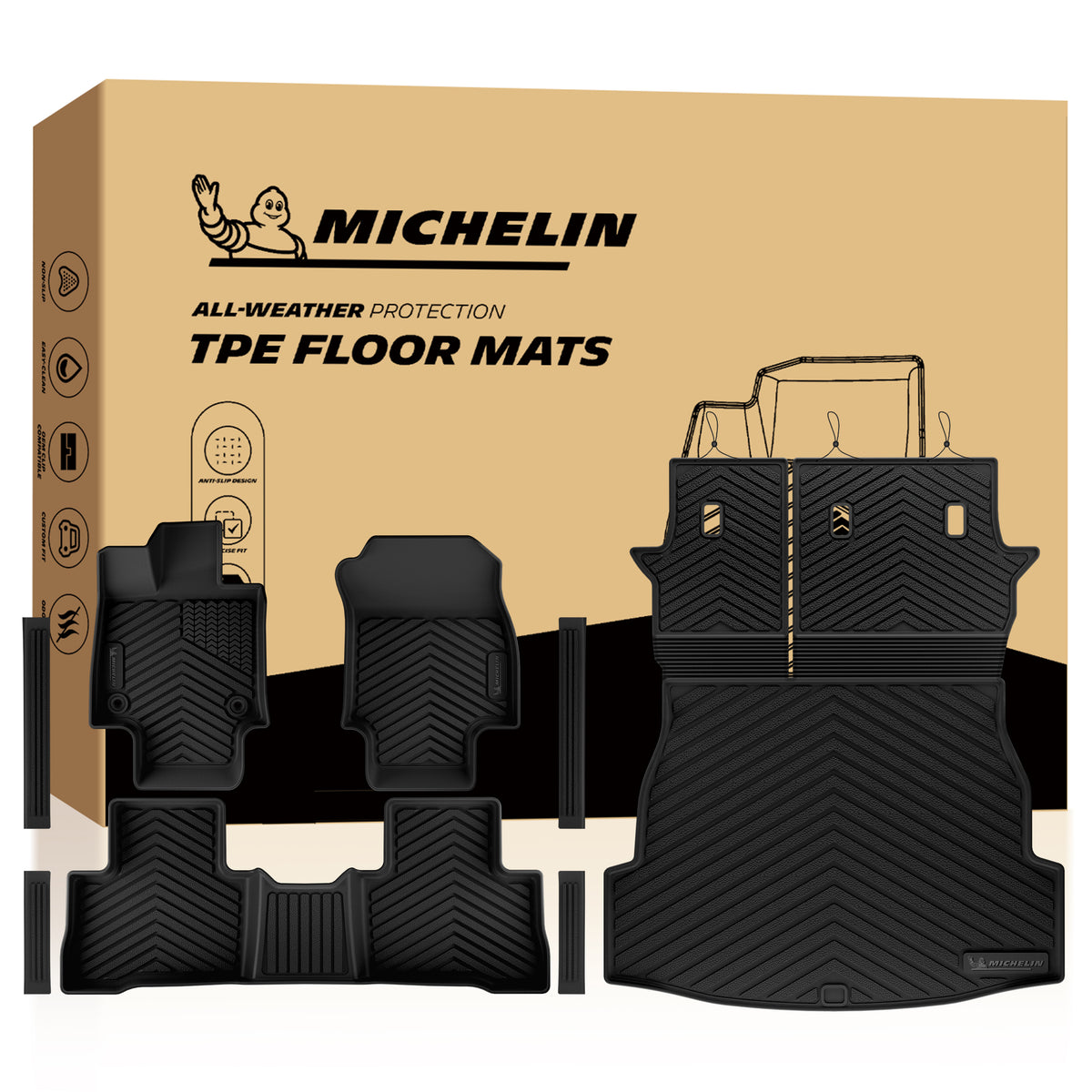 Floor Mats & Trunk / Cargo Mat & Backrest Protector Michelin Mat Set