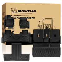 Michelin all-weather TPE floor mats, advanced protection for vehicles, durable and slip-resistant, custom-fit car mats.
