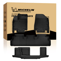 Full set Michelin custom car floor mats front, second and third row complete layout