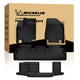  Full set Michelin custom car floor mats front, second and third row complete layout